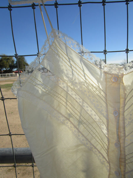 80s “Barbizon” Ivory Cotton Camisole