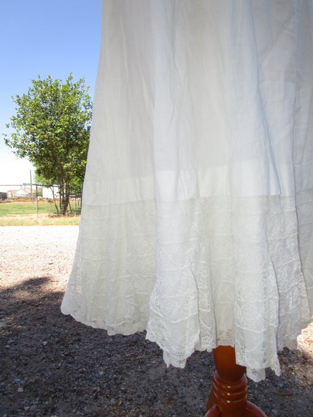 Edwardian Cotton Slip Skirt.