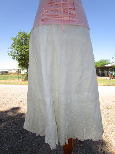 Edwardian Cotton Slip Skirt.