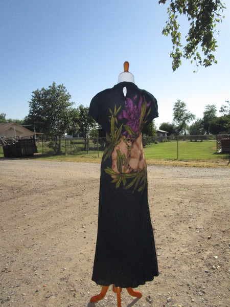 80s Floral ‘Carole Little’ Maxi Dress