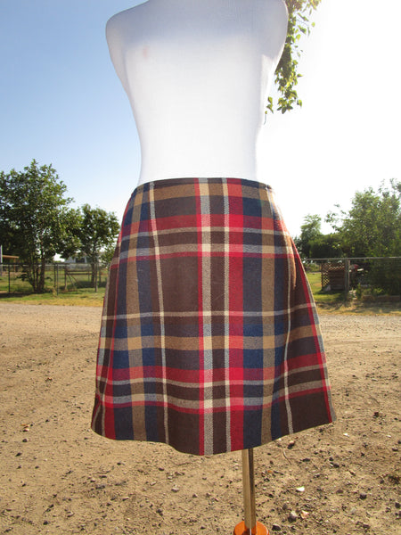 90s Plaid Mini Skirt