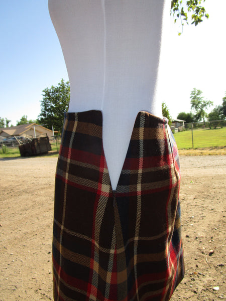 90s Plaid Mini Skirt