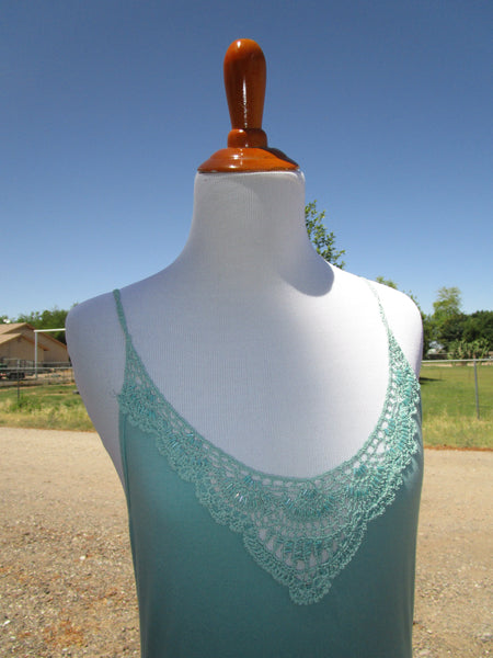 Teal 90s camisole.