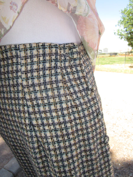 80s Italian Wool Maxi Skirt.