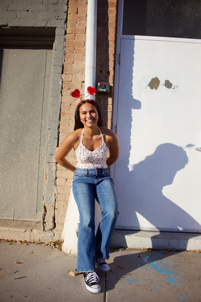 “Darla” Floral Halter Top.